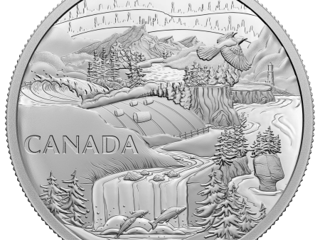 RDC 2022 $30 Visions of Canada Fine Silver Coin (No Tax) scratched capsule For Cheap