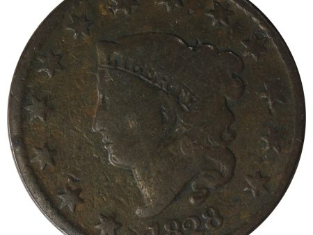 1828 Large Narrow Date USA Cent G-VG (G-6) $ Online Hot Sale