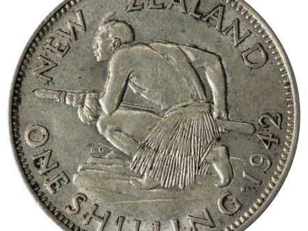 New Zealand 1942 Shilling EF-AU (EF-45) Online Hot Sale