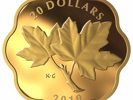 RDC 2019 Canada $20 Iconic Maple Leaves Gold Plated Fine Silver (No Tax) toning For Discount