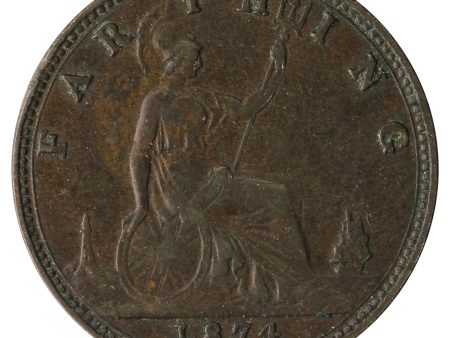 Great Britain 1874H Farthing Extra Fine (EF-40) Online Sale