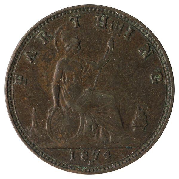 Great Britain 1874H Farthing Extra Fine (EF-40) Online Sale