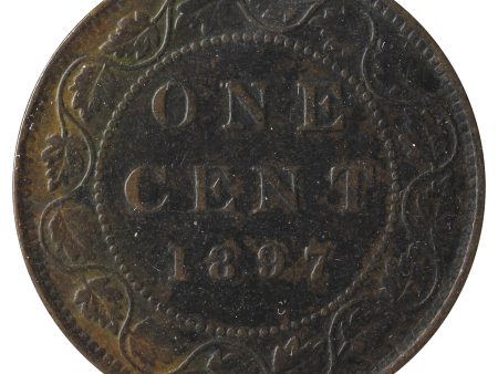 1897 Canada 1-Cent Very Fine (VF-20) Scratched, Cleaned or Impaired. Cheap