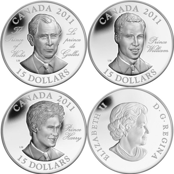 RDC 2011 Canada $15 Continuity of the Crown Sterling Silver 3-Coin Set (Impaired) Hot on Sale