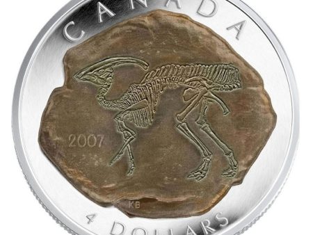 RDC 2007 Canada $4 Dinosaur Collection - Parasaurolophus (No Tax) impaired For Sale