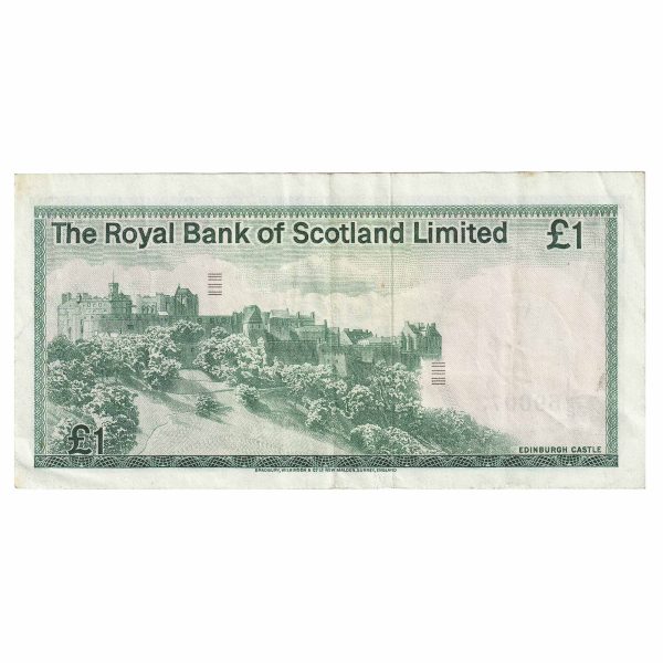 Scotland 1972 Royal Bank of Scotland 1 Pound Note, SC815, EF Cheap