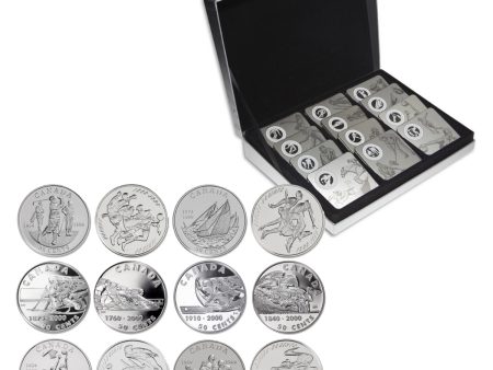 Set of All 12x 1998-2000 Canada 50-cent Sports Sterling in Case (See description) Hot on Sale