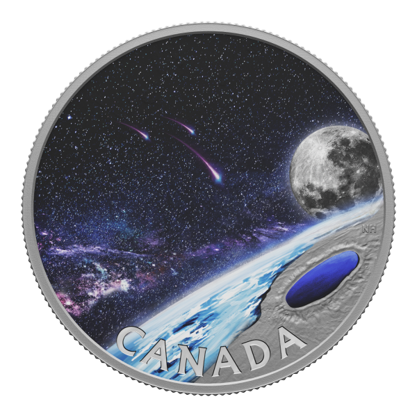 RDC 2023 Canada $50 Pingualuit Crater - Crystal Eye of Nunavik Fine Silver (No Tax) dented sleeve For Sale