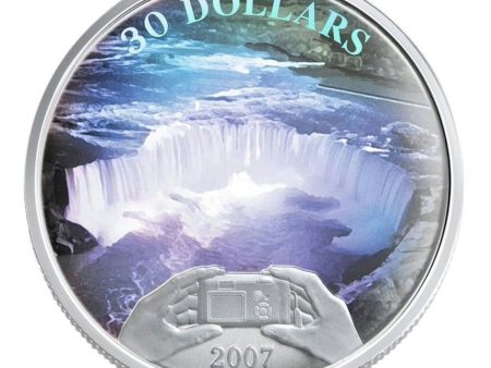 RDC 2007 Canada $30 Panoramic Camera: Niagara Falls Sterling Silver (impaired) Supply