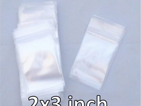 100x Reclosable Bags 2x3 inches (2 mil). Hot on Sale