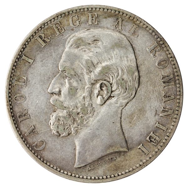 Romania 1883 5 Lei VF-EF (VF-30) $ For Cheap