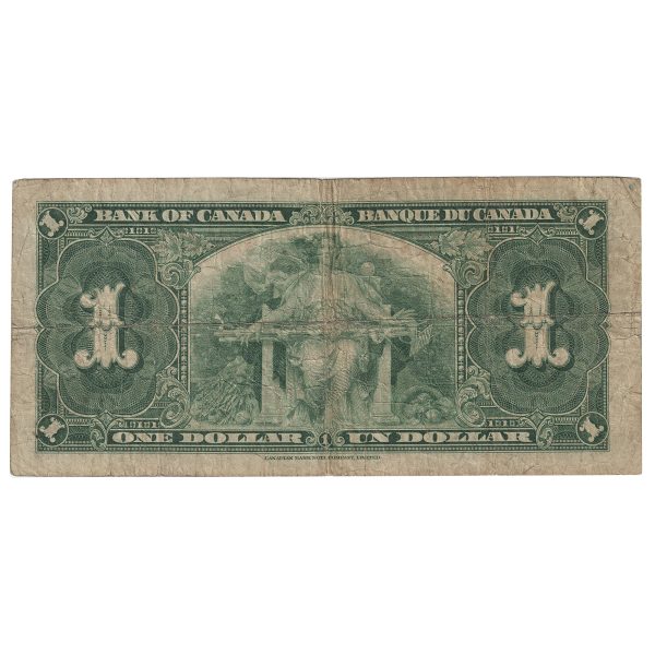 BC-21a 1937 Canada $1 Osbourne-Towers, E A, F-12 For Sale