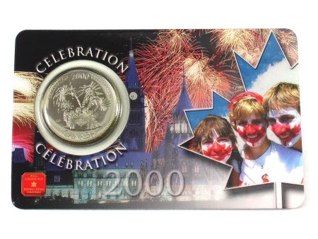 2000 Celebration Canada Millennium 25-cent Coin in Card Issued by the RCM Online Sale