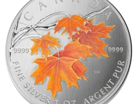 RDC 2007 Canada $5 Sugar Maple in Orange - Coloured Silver Maple (No Tax) spots Discount