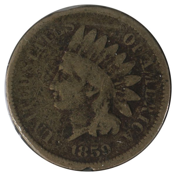 1859 USA Cent G-VG (G-6) Scratched, Cleaned, or Impaired Online Hot Sale