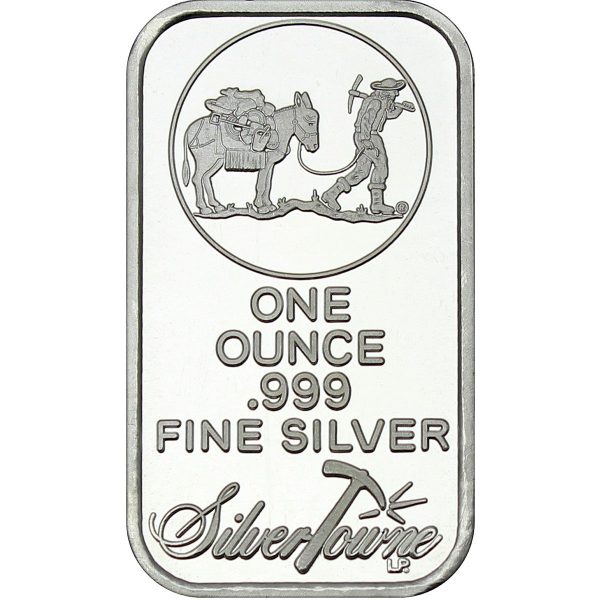 Sheet of 20x SilverTowne Mint Prospector 1oz. .999 Fine Silver Bar (No Tax) Online now