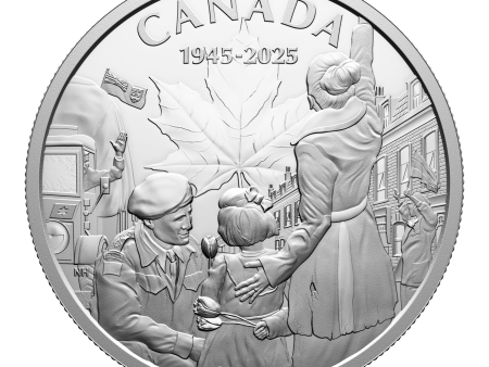 2025 Canada $20 80th Anniversary of the End of WWII in Europe Fine Silver (No Tax) on Sale