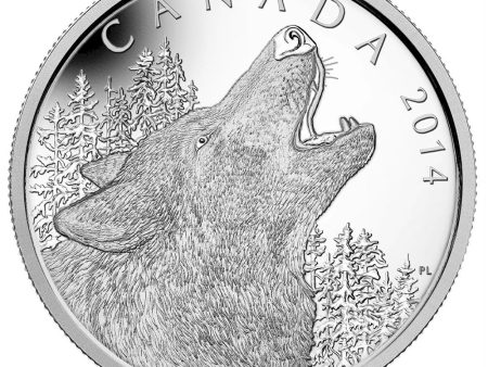 RDC 2014 Canada $125 Howling Wolf Half Kilo Fine Silver (No Tax) scuffed capsule Discount