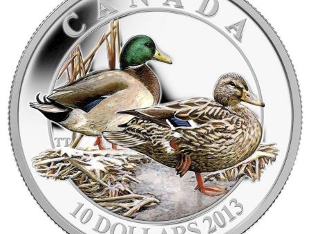 RDC 2013 Canada $10 Ducks of Canada - Mallard Fine Silver (No Tax) Scratched Capsule Online Sale