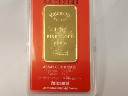 (LPO) Valcambi Suisse Scotiabank 1oz Gold Bar (TAX Exempt) Scr. Holder - NO Credit Card Paypal For Sale