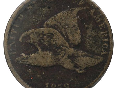 1858 Small Letters USA Cent VG-F (VG-10) Scratched, Cleaned, or Impaired Online