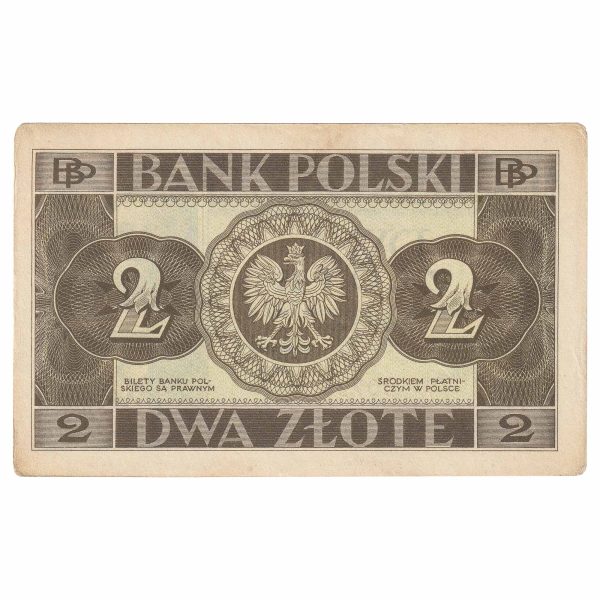 Poland 1936 2 Zlote Note, Pick #76, EF-AU Sale