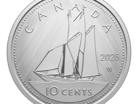 2025 Canada 10-cents Tribute: W Mint Mark - Bluenose Fine Silver (No Tax) Fashion