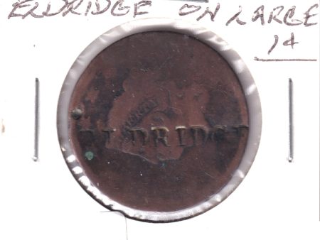 USA Liberty Head Large Cent Counterstamped  Eldridge  on Sale