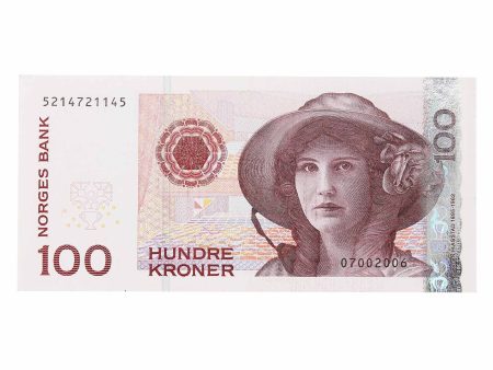 Norway 1995 100 Kroner Note, Pick #47a, UNC For Discount