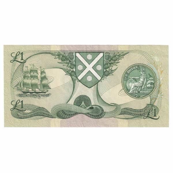 Scotland 1983 Bank of Scotland 1 Pound Note, SC109e, AU Supply