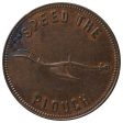 PE-5A (1859) PEI Speed the Plough, Success to the Fisheries Token AU-UNC (AU-55) $ Supply