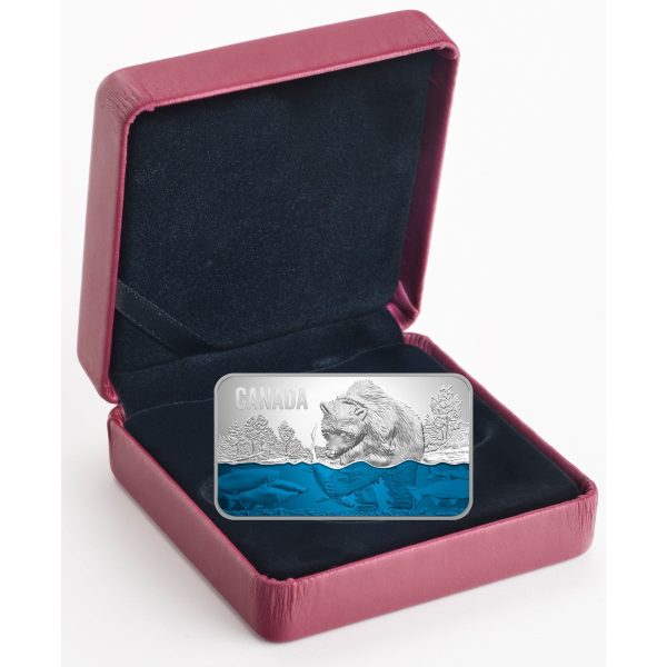 RDC 2018 Canada $25 Salmon Run Fine Silver (No Tax) damaged outer sleeve Online