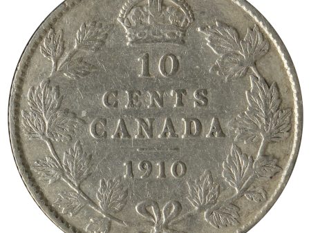 1910 Canada 10-cents Very Good (VG-8) Scratched, Cleaned, or Impaired on Sale