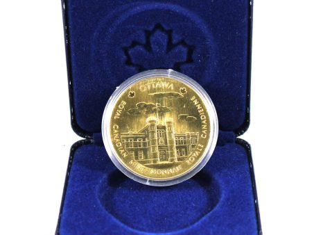 Royal Canadian Mint Ottawa & Winnipeg Brass Medallion in Case (Lightly scuffed) Cheap