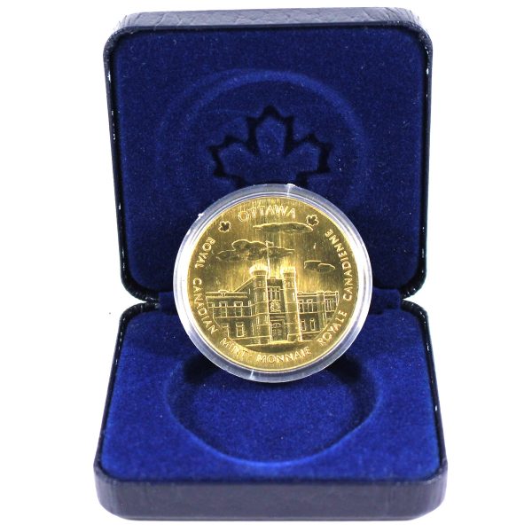 Royal Canadian Mint Ottawa & Winnipeg Brass Medallion in Case (Lightly scuffed) Cheap