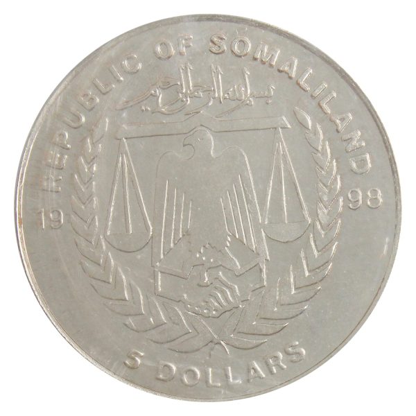 R.M.S Titanic (1912) Commemorative 5 Dollars Republic of Somaliland For Sale