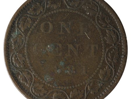 1891 Obv. 3 Canada 1-Cent VG-F (VG-10) Impaired For Discount