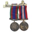 Pair of Canada WWII Medals: CSVM & War Medal, Silver, 2Pcs (Toned) Discount