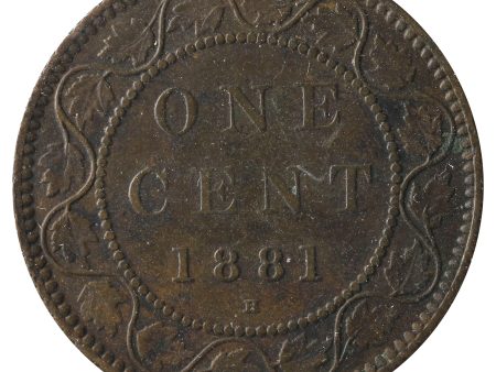 1881H Obv.1 Canada 1-Cent Very Fine (VF-20) Scratched, Cleaned or Impaired. Supply