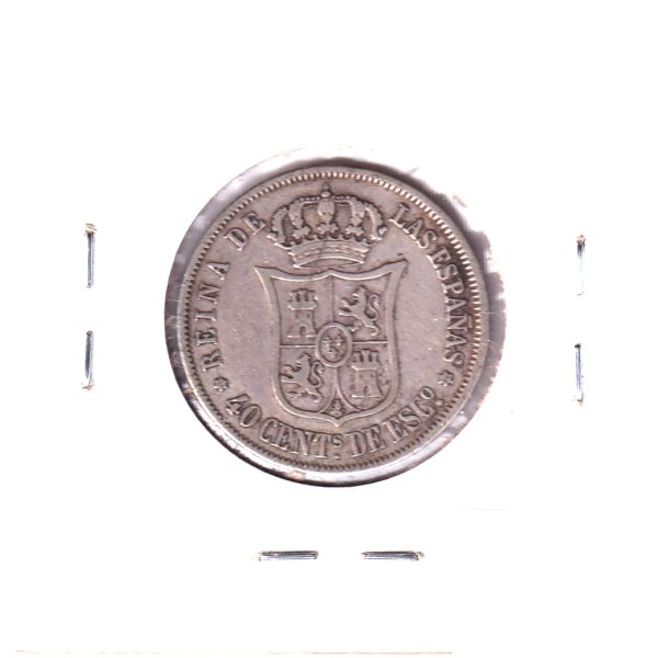 Spain 1868 40 Centimos VF-EF (VF-30) Hot on Sale