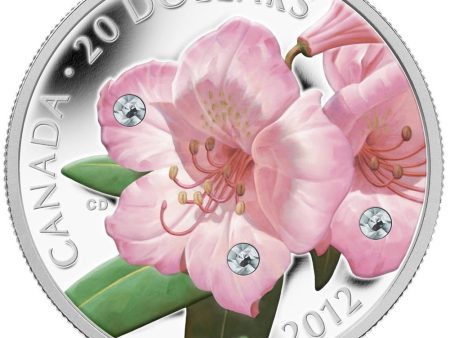 RDC 2012 Canada $20 Swarovski Crystals - Rhododendron (Toned) Online now