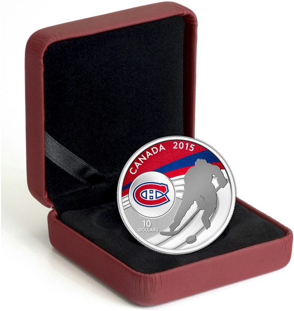 RDC 2015 Canada $10 Montreal Canadiens Fine Silver Coin (No Tax) light toning Discount