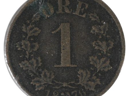 Norway 1876 1 Ore Very Fine (VF-20) Online now