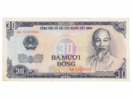 Viet Nam 1985 30 Dong Note, Pick #95, UNC Online Sale