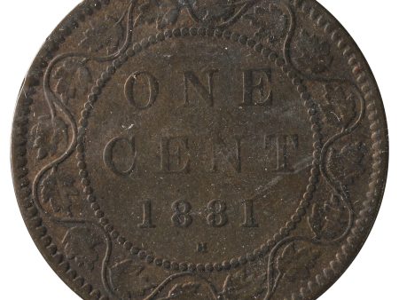 1881H Obv.1a Canada 1-Cent Very Good (VG-8) Scratched, Cleaned or Impaired. Fashion