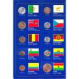 Set of 20x Assorted Coins in Coins of the World Blue Folder (Issues) Supply