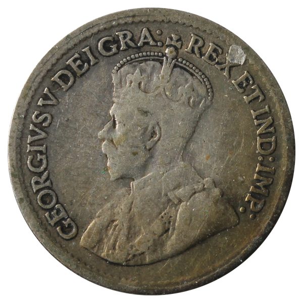 1920 Canada 5-Cents G-VG (G-6) Scratched, Cleaned or Impaired. Supply