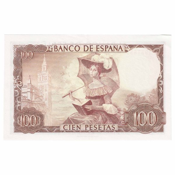 Spain 1965 100 Pesetas Note, Pick #150, UNC Online now