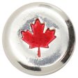 RSSC 1oz Enameled Red Maple Leaf .999 Fine Silver Round (No Tax) Online Hot Sale