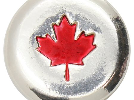 RSSC 1oz Enameled Red Maple Leaf .999 Fine Silver Round (No Tax) Online Hot Sale